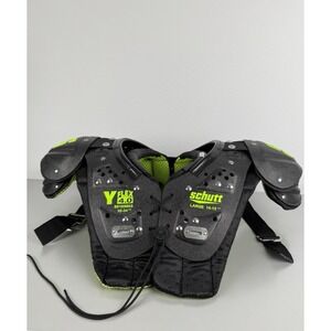 Schutt Y Flex 4.0 32-34" Football Shoulder Pads Size Large 14-15" Green Black